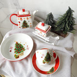 Conjunto de Porcelana Natalino com 5 Peças