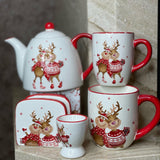 Conjunto de Porcelana Natalino com 6 Peças