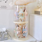 Caixa Rotatória de exibição de pingente Labubu