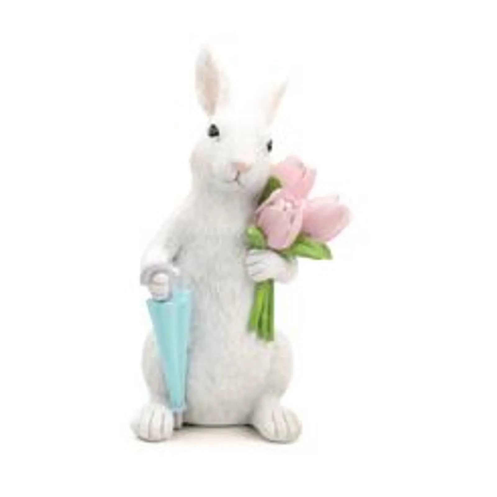 Coelho Com Guarda Chuva e Flores