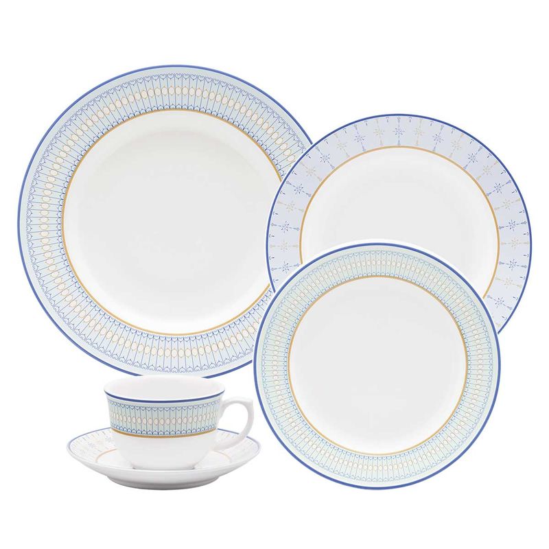 Aparelho de Jantar e Chá 10/20/40 peças Peças Flamingo Lazuli