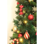 🎄 Árvore de Natal Pop-Up com Luzes Brancas Quentes – Verde / 2,10m