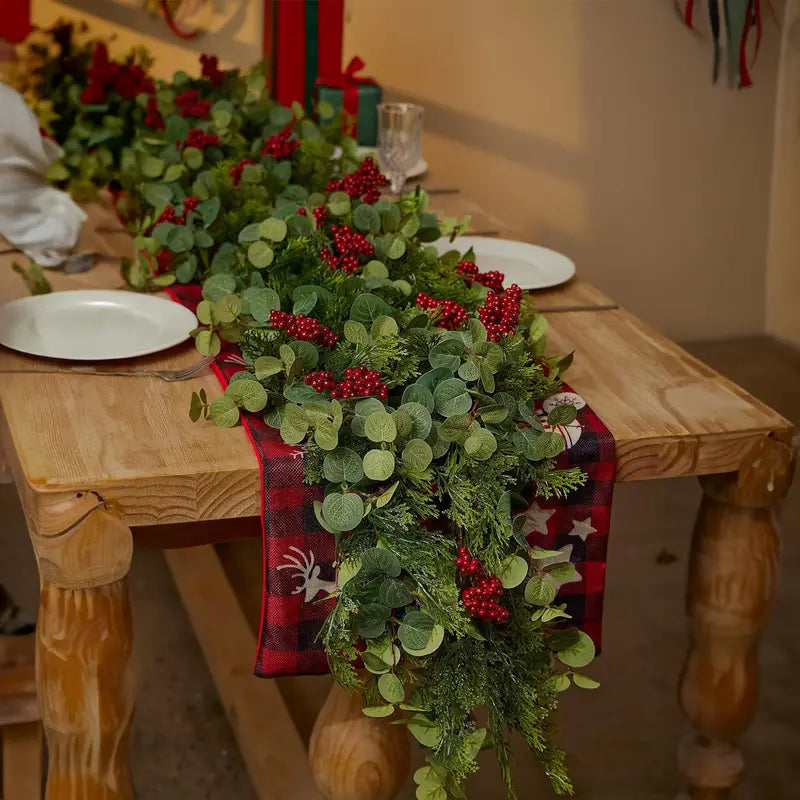 Festão de Natal Realista Decorado