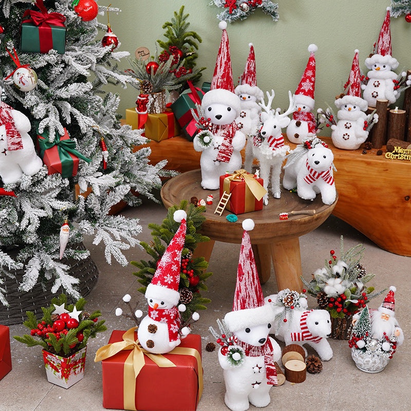 🦌 Decoração de Natal - Bonecos de Rena e Urso