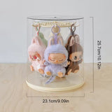 Caixa Rotatória de exibição de pingente Labubu