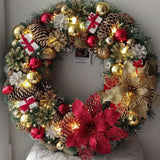 Guirlanda Decoração Natalina Luxo com Led 55CM