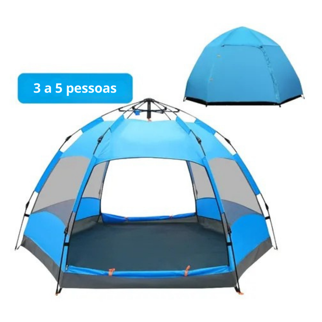 Barraca Impermeável Camping Iglu Tenda Acampamento 4 Pessoas