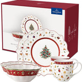 Aparelho de Jantar Natalino 6 Peças - Branco