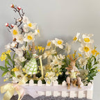 Arranjo temático Páscoa para decoração - 35 x 20 x 19