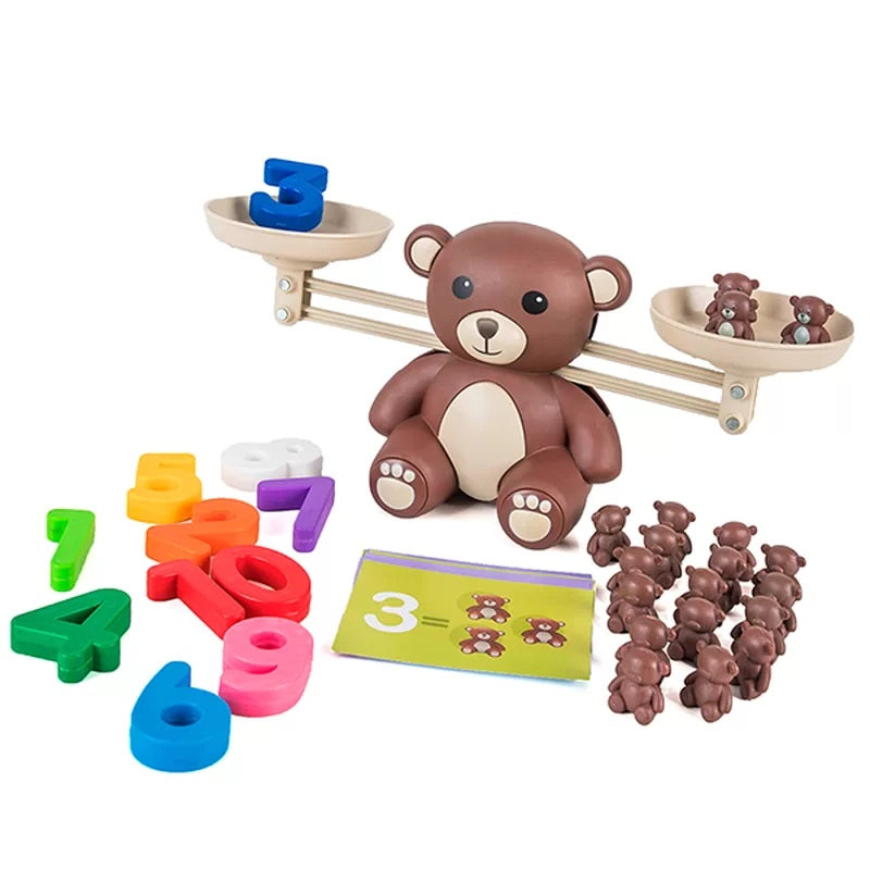 Balança Infantil de Ursinho Didática - Brinquedo Educativo