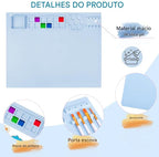 Kit Pintura - Tapete de Silicone + Pinceis + Limpador de Pinceis
