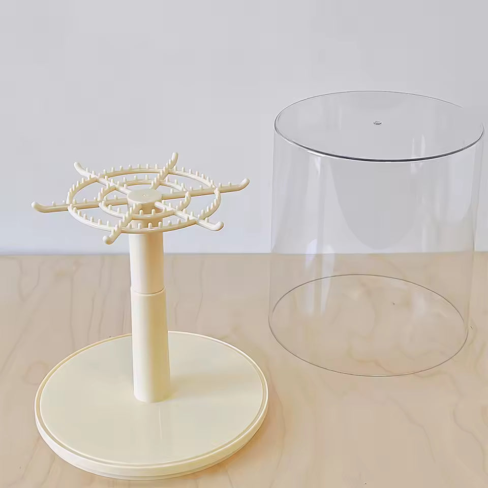 Caixa Rotatória de exibição de pingente Labubu