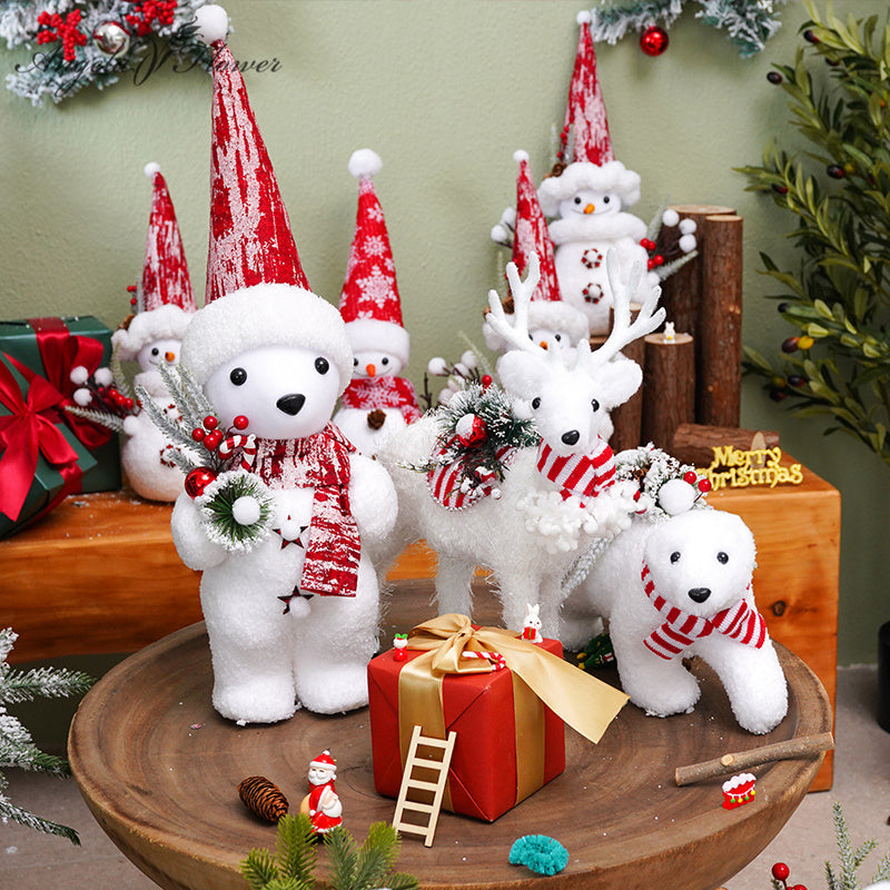🦌 Decoração de Natal - Bonecos de Rena e Urso
