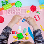 Kit Pintura - Tapete de Silicone + Pinceis + Limpador de Pinceis