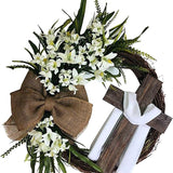 Guirlanda de Páscoa Cruz - 45 Cm