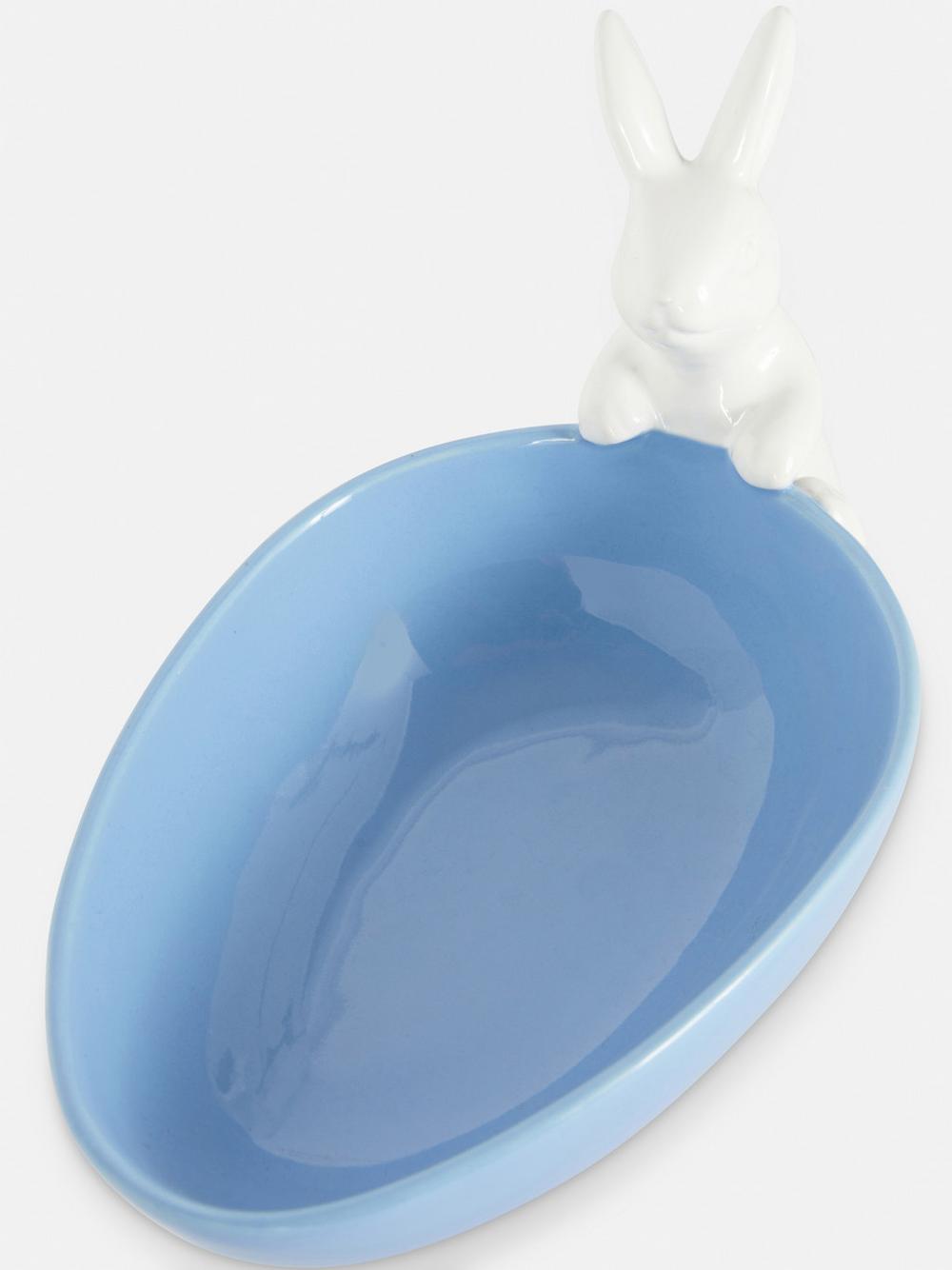 Tigela de coelho de ovo de Páscoa Peter Rabbit Azul- 1 Peça