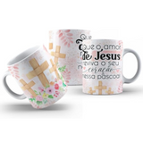 Kit Caneca Temática Páscoa  - 3 Peças