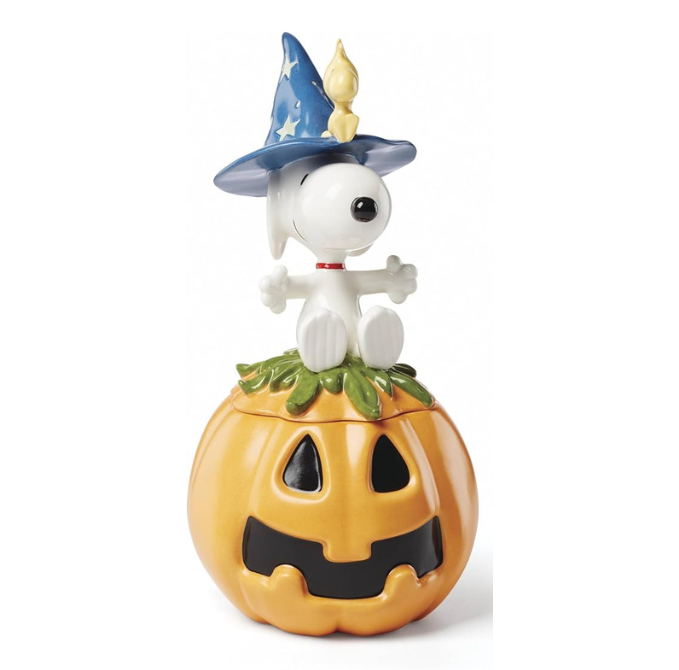 Pote de doces coberto com tema de Halloween assombrado