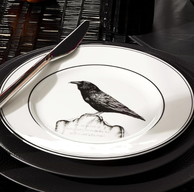 Conjunto de pratos de sobremesa Halloween - 4 Peças