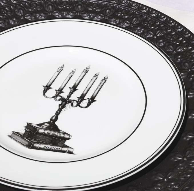 Conjunto de pratos de sobremesa Halloween - 4 Peças