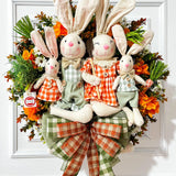 Guirlanda de Páscoa Família de coelhos - 60cm