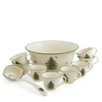 Kit 10 Peças de Porcelana - Estampa Árvore de Natal