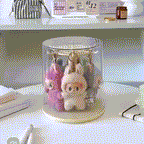 Caixa Rotatória de exibição de pingente Labubu