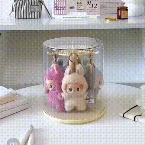 Caixa Rotatória de exibição de pingente Labubu