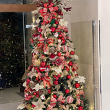 Árvore de Natal + Decoração 360º Luxo Flower Inclusa - 3 Metros