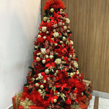 Árvore de Natal + Decoração 360º Luxo Bear - 2,40 Metros