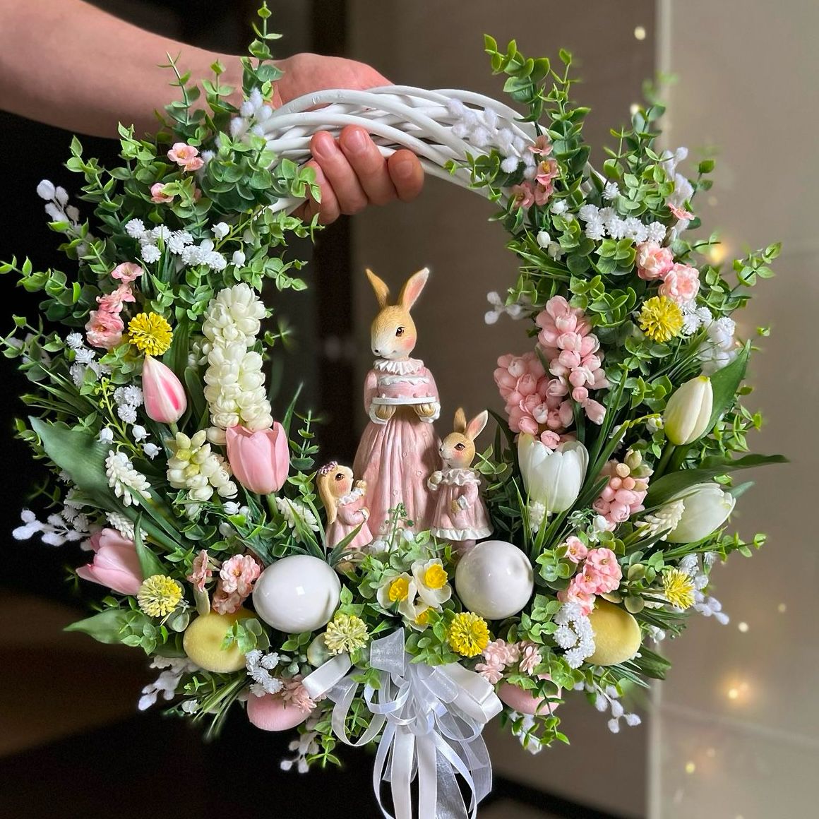 Guirlanda + Arranjo temático Páscoa para decoração