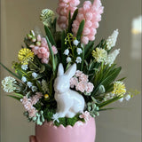 Arranjo Rosa temático Páscoa para decoração - 15 x 30