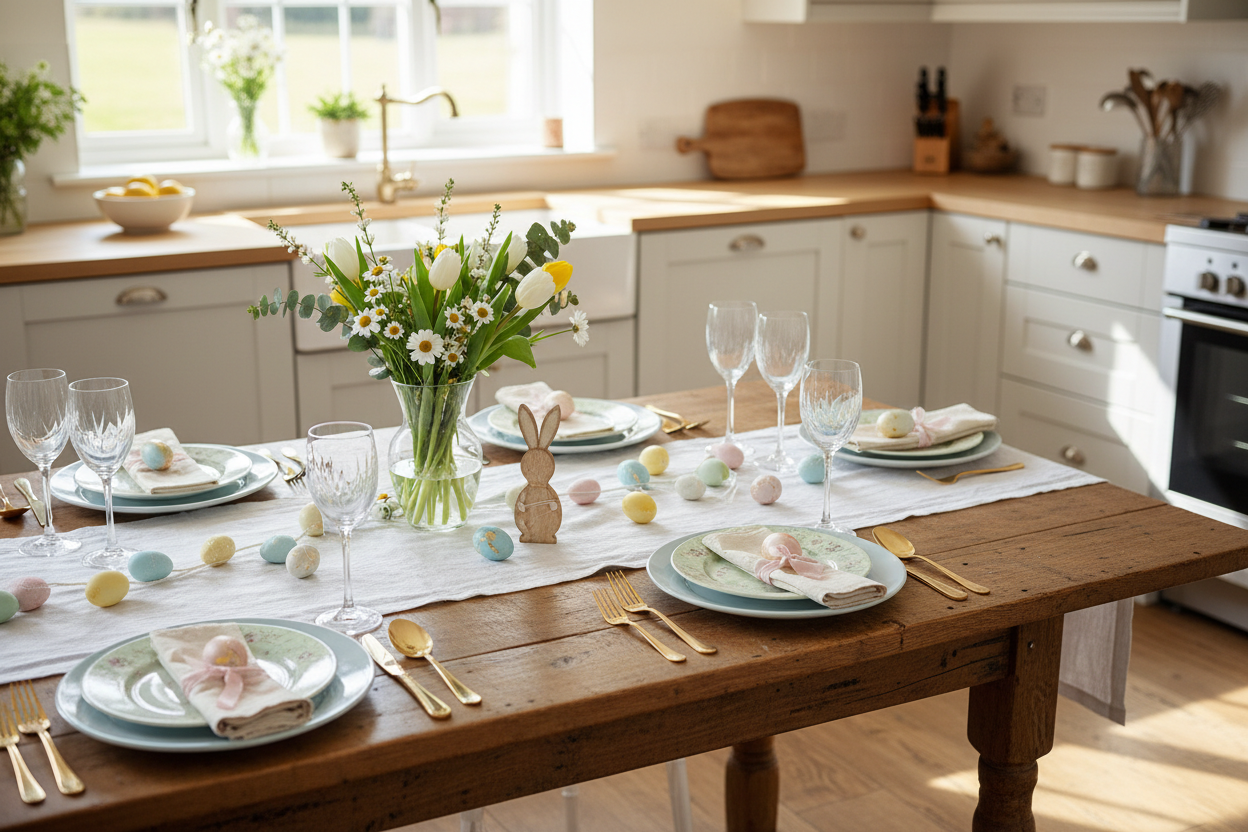 Banner Mesa Posta Cozinha Páscoa