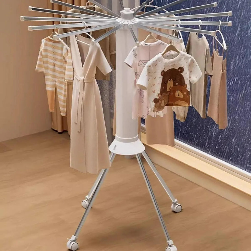 Varal Portátil Dobrável Para Roupas - Com 16 hastes