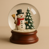 Globo de Neve Natalino Boneco de Neve