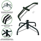 Árvore de Natal Nevada 180/210m - com Luzes LED Quentes e Multicoloridas