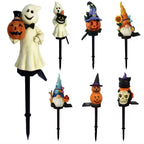 Kit Luminária Solar Abóbora Decorativa - Halloween