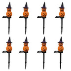 Kit Luminária Solar Abóbora Decorativa - Halloween