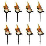 Kit Luminária Solar - Doende Laranja (8 Peças)