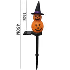 Kit Luminária Solar Abóbora Decorativa - Halloween