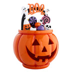 🎃 Balde Abóbora "Boo" com LED – Happy Haunting