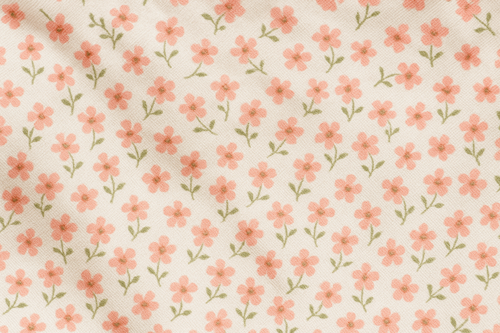 Jogo de Cama Solteiro Floral Rosa e Branco - 2 Peças