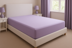 Lençol de Elástico Queen Lavanda Algodão - 158x198cm
