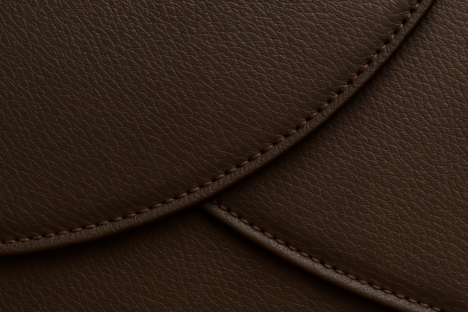 Conjunto 6 Jogos Americanos Couro Marrom - Premium Costurado