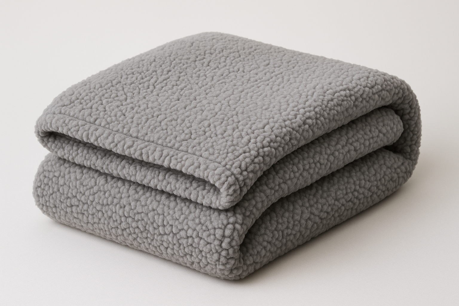 Manta Sherpa Cinza 150x200cm - Super Macia