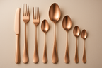 Conjunto Talheres Rose Gold 16 Peças - Acabamento Premium