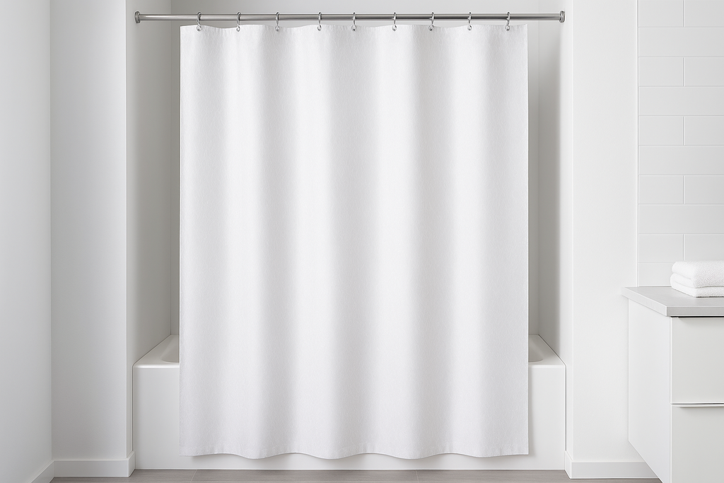 Cortina Box Impermeável Branca - 180x200cm Anti-Mofo