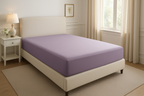 Lençol de Elástico Queen Lavanda Algodão - 158x198cm