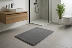 Tapete Banheiro Antiderrapante Cinza - 60x40cm Segurança