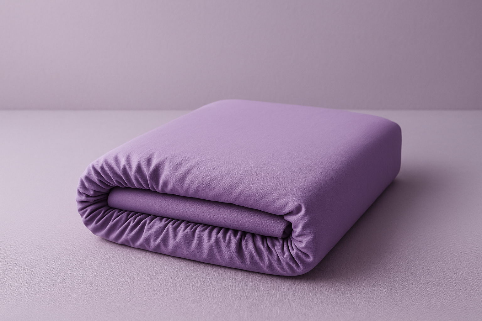 Lençol de Elástico Queen Lavanda Algodão - 158x198cm